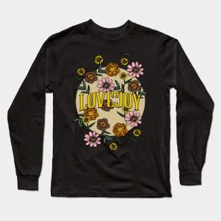 Lovejoy Name Personalized Flower Retro Floral 80s 90s Name Style Long Sleeve T-Shirt